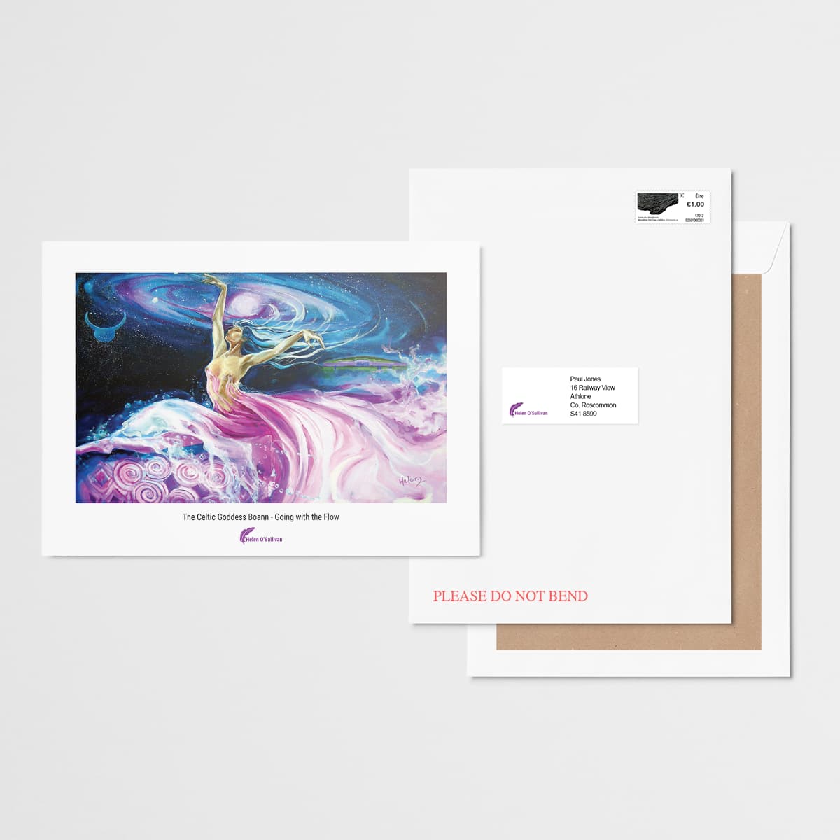 The Celtic Goddess Boann – Going with the Flow A4 print