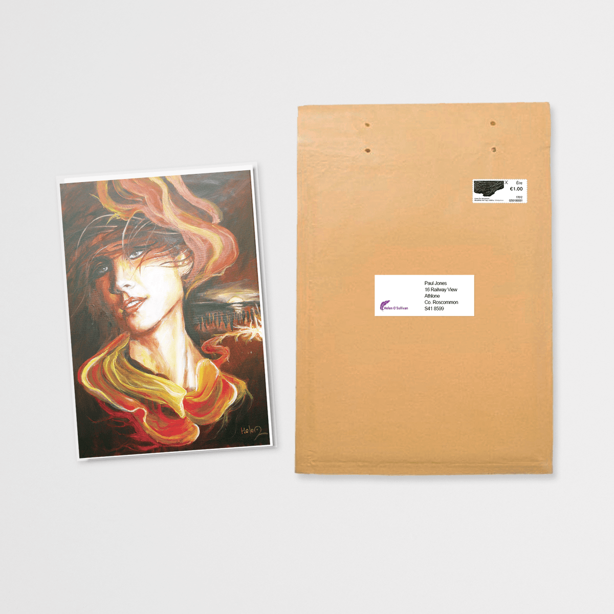 The Celtic Goddess Bridget – The Memory greeting card