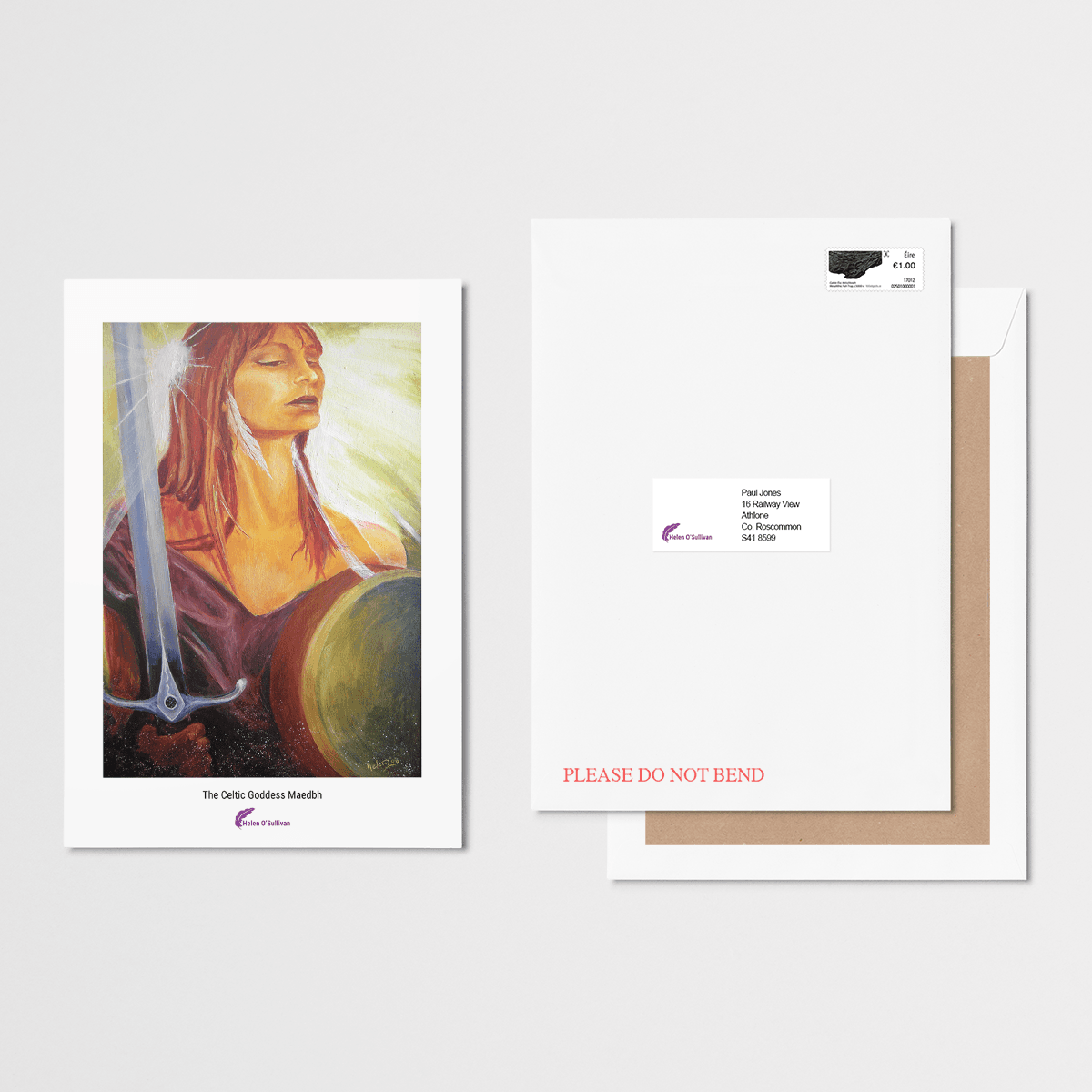 The Celtic Goddess Maedbh A4 print