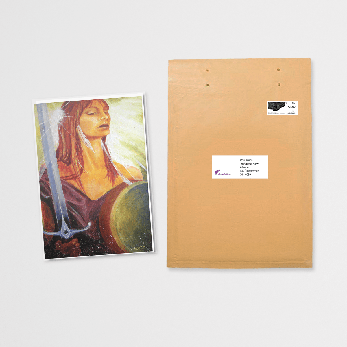 The Celtic Goddess Maedbh greeting card