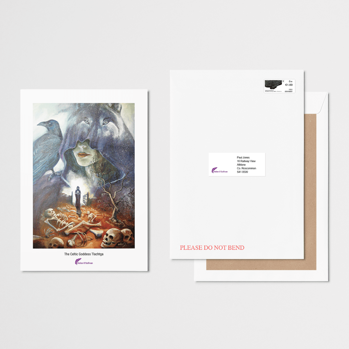 The Celtic Goddess Tlachtga A4 print