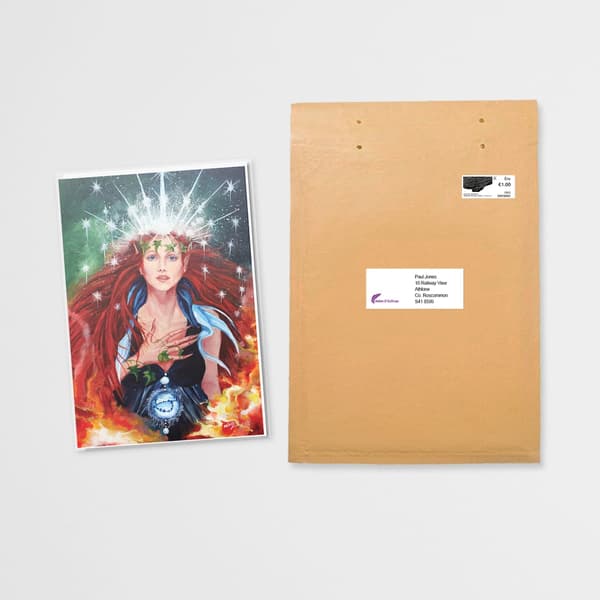 The Celtic Goddess Áine greeting card
