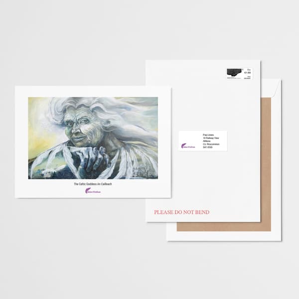 The Celtic Goddess An Cailleach A4 print