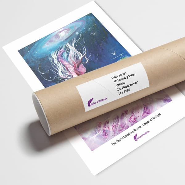 The Celtic Goddess Boann – Dance of Delight A3 print