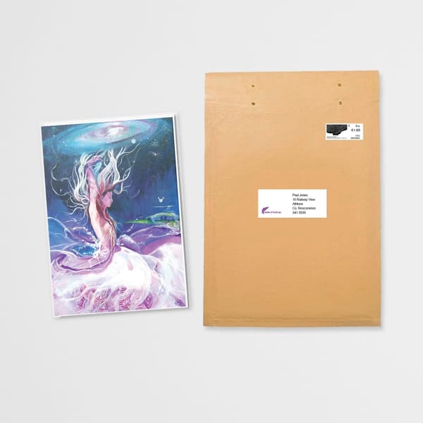 The Celtic Goddess Boann – Dance of Delight greeting card