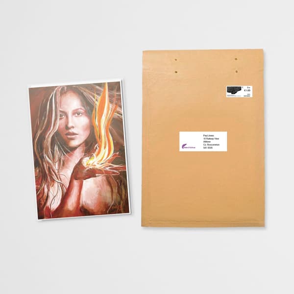 The Celtic Goddess Bridget – The Offering greeting card