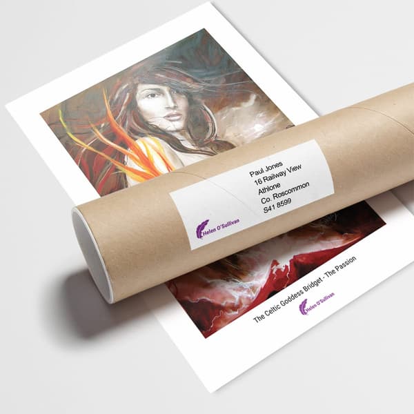 The Celtic Goddess Bridget – The Passion A3 Print