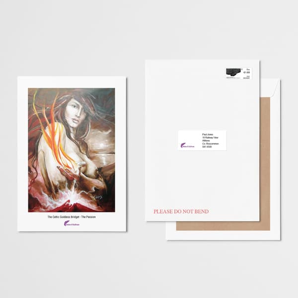 The Celtic Goddess Bridget – The Passion A4 Print