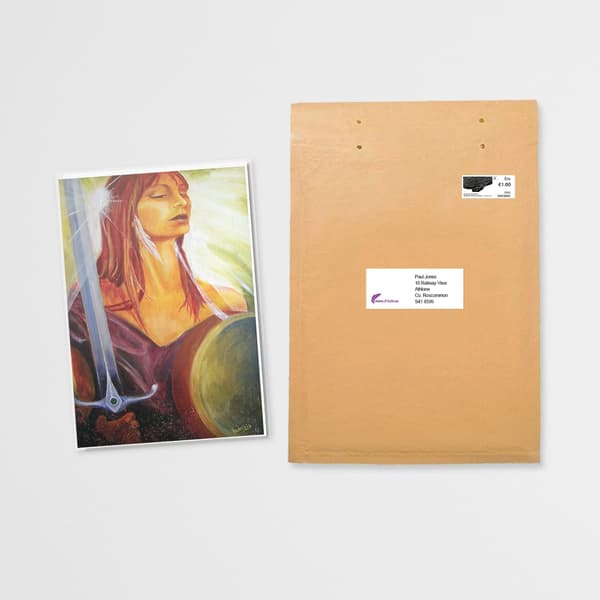 The Celtic Goddess Maedbh greeting card