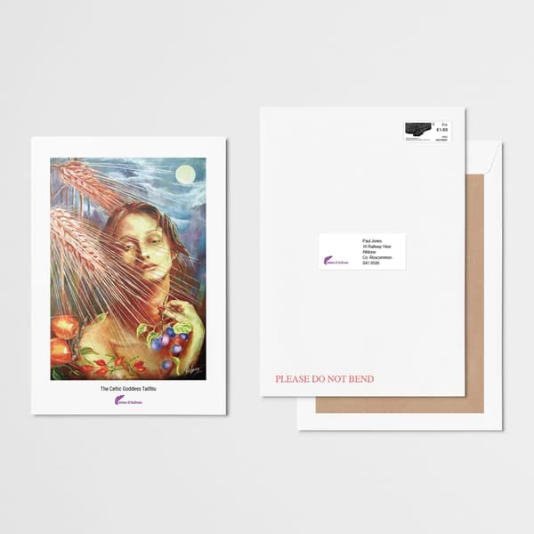 The Celtic Goddess Tailltiu A4 Print